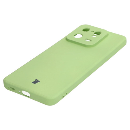 Etui Bizon Case Silicone Sq do Xiaomi 13 Pro, jasnozielone