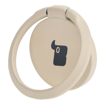 Uchwyt na palec Bizon Accessories Ring Turtle uniwersalny, beżowy