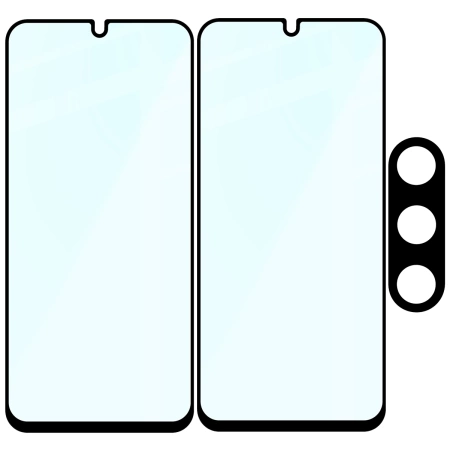 2x Szkło + szybka na aparat Bizon Edge 2 Pack do Galaxy A26 5G
