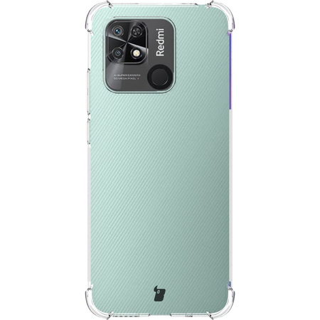 Etui + 2x szkło + obiektyw Bizon Case Clear Pack do Xiaomi Poco C40/Redmi 10C, przezroczyste