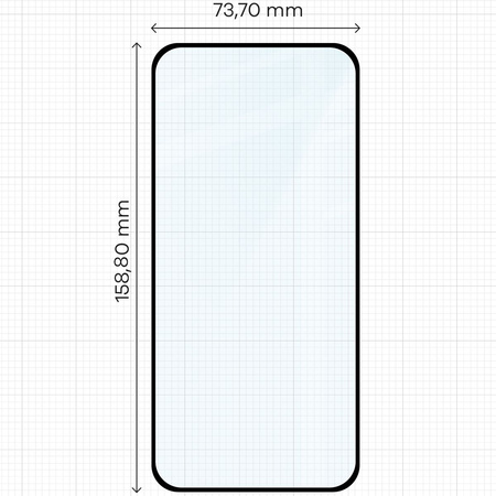 Szkło hartowane Bizon Glass Edge 3D do OnePlus 13, czarna ramka