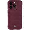 Pancerne etui Bizon Case Tur do iPhone 15 Pro, burgundowe