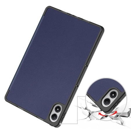 Etui z klapką Bizon Case Tab Lizard do Xiaomi POCO Pad M1 / Redmi Pad 2 Pro, granatowe
