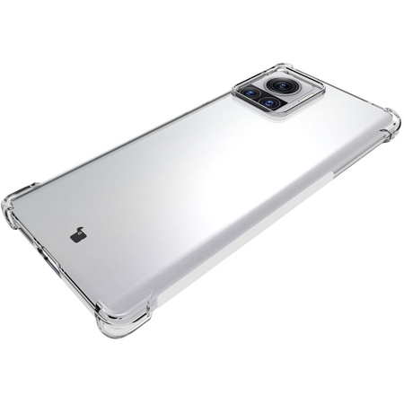 Etui + 2x folia + obiektyw Bizon Case Clear Pack do Motorola Moto Edge 30 Ultra, przezroczyste