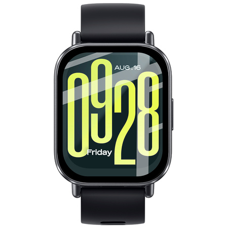 Szkło hybrydowe Bizon Glass Watch Edge Hybrid dla Xiaomi Redmi Watch 5, czarne