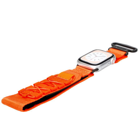 Sportowy pasek do zegarka Bizon Strap Watch Adventure do Apple Watch 38/40/41/42 mm, pomarańczowy