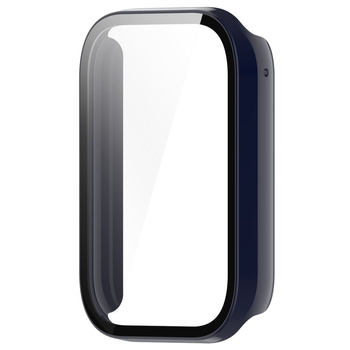 Etui Bizon Case+Glass Watch do Xiaomi Smart Band 8 Pro, niebieskie