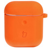 Etui Bizon Case Headphone Silicone do AirPods 1/2, marchewkowe