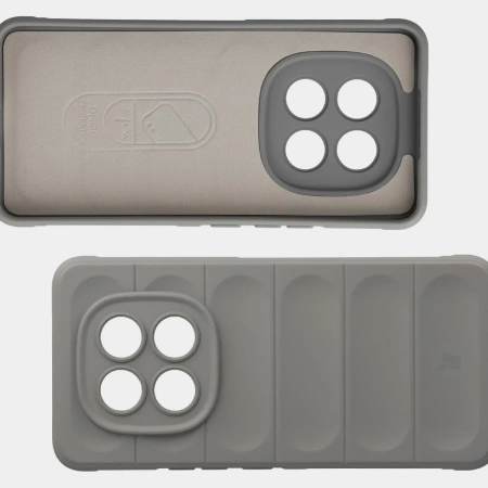 Pancerne etui Bizon Case Tur do Xiaomi Redmi Note 15 Pro 4G, jasnoszare