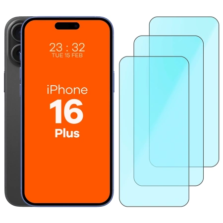Szkło ochronne 2.5D Bizon Smart Glass do iPhone 16 Plus, 3 sztuki