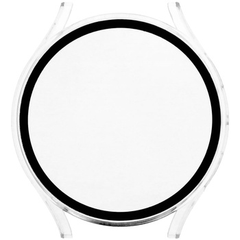 Etui Bizon Case+Glass do Galaxy Watch 5 44mm, przezroczyste