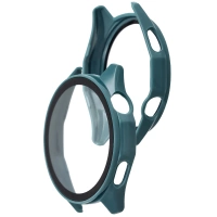 Etui ze szkłem do zegarka Bizon Case Watch Adamo do Huawei Watch GT6 46 mm, zielone