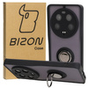 Etui z uchwytem na palec Bizon Case Hybrid Ring do Xiaomi 13 Ultra, przydymione z czarną ramką