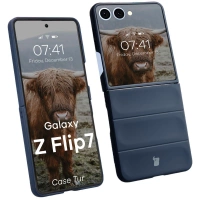 Pancerne etui Bizon Case Tur do Galaxy Z Flip7, granatowe