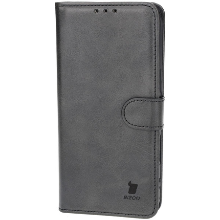 Etui z klapką Bizon Case Pocket do iPhone 16 Plus, czarne