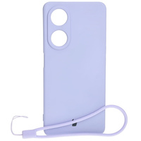 Etui Bizon Case Silicone Sq do Oppo A98 5G, jasnofioletowe