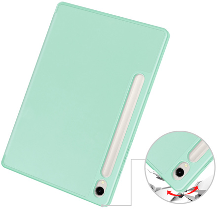 Etui Bizon Case Tab Lizard do Samsung Galaxy Tab S9, miętowe