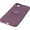 Etui Bizon Case Silicone Ring Sq do iPhone 14 Plus, ciemnofioletowe