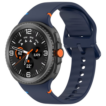 Silikonowy pasek Bizon Strap Watch Silicone do Galaxy Watch Ultra 47 mm, żółty