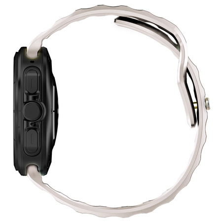 Silikonowy pasek Bizon Strap Watch Silicone G do Galaxy Watch Ultra 2 / 1, jasnobeżowy