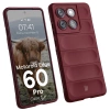 Pancerne etui Bizon Case Tur do Motorola Edge 60 Pro, burgundowe
