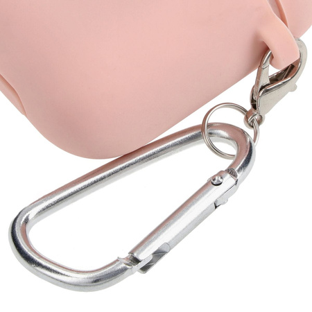 Etui Bizon Case Headphone Silicone do AirPods 1/2, jasnoróżowe
