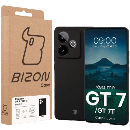 Etui Bizon Case Łupka do Realme GT 7 / 7T, czarne