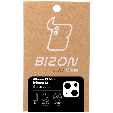 Szkło na aparat Bizon Glass Silk Lens dla iPhone 13 / 13 Mini, 2 sztuki