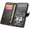 Etui z klapką Bizon Case Pocket do Oppo Find X8 Pro, czarne