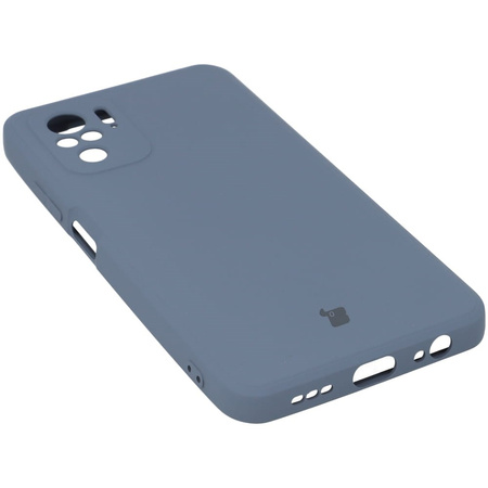 Etui Bizon Case Silicone Sq do Xiaomi Poco M5S / Redmi Note 10/10S, szare