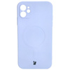 Etui silikonowe z pierścieniem magnetycznym Bizon Case Silicone Magnetic do iPhone 11, jasnofioletowe