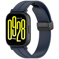 Silikonowy pasek Bizon Strap Watch Silicone L 22 mm do smartwatcha, granatowy