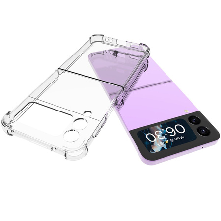 Elastyczne etui Bizon Case Salpa do Galaxy Z Flip4, przezroczyste