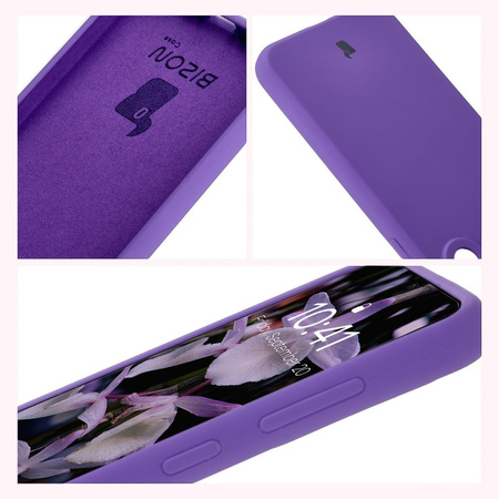 Silikonowe etui Bizon Soft Case do Galaxy A36 5G, fioletowe