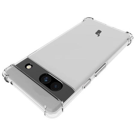 Etui + 2x szkło + obiektyw Bizon Case Clear Pack do Google Pixel 7A, przezroczyste