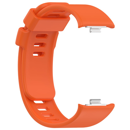 Pasek Bizon Strap Watch Silicone B do Xiaomi Redmi Watch 5/4 / Smart Band 9/8 Pro, marchewkowy