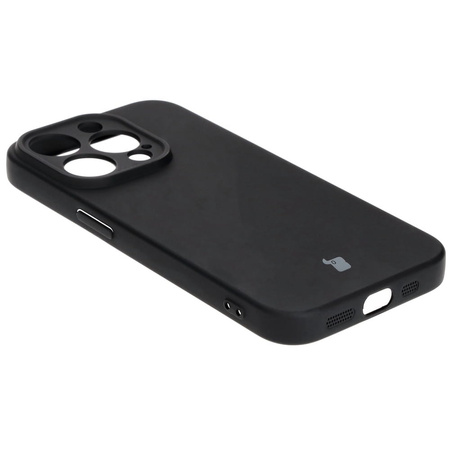 Etui Bizon Case Silicone do iPhone 15 Pro, czarne