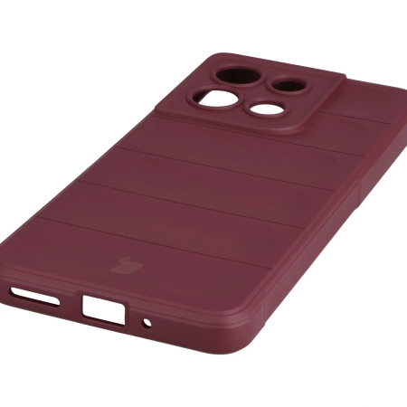 Pancerne etui Bizon Case Tur do Motorola Moto G86 5G, burgundowe