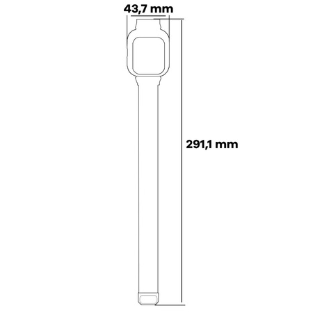 Etui z paskiem Bizon Strap + Case Watch Chain do Xiaomi Redmi Watch 4, różowozłote