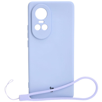 Etui Bizon Case Silicone Sq do Oppo Reno 10 5G, jasnofioletowe
