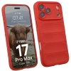 Pancerne etui Bizon Case Tur do iPhone 17 Pro Max, czerwone