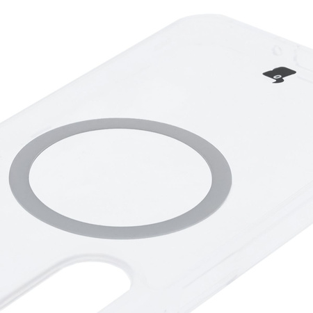 Etui z pierścieniem magnetycznym Bizon Case CrystalO do Galaxy A26 5G, przezroczyste