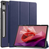 Etui Bizon Case Tab Croc do Lenovo Tab P12 12.7 TB 370, granatowe