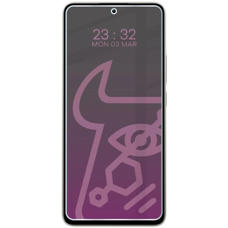 Prywatyzujące szkło hybrydowe Bizon Glass Mule Shadow do Xiaomi Poco M7 Pro 5G, matowe