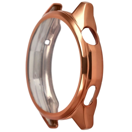 Etui z osłoną ekranu Bizon Case Watch Felipe do Huawei Watch GT6 46 mm, różowozłote