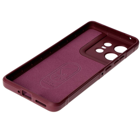 Pancerne etui Bizon Case Tur do Motorola Edge 50 Pro, burgundowe