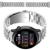 Pasek ze stali nierdzewnej do smartwatcha, Bizon Strap Watch Aura, Quick Release 18 mm, srebrny