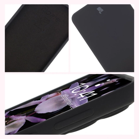 Silikonowe etui Bizon Soft Case do Galaxy S25 Edge, czarne