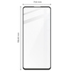 Szkło hartowane Bizon Glass Edge - 2 sztuki + ochrona na obiektyw, Galaxy A73, czarne