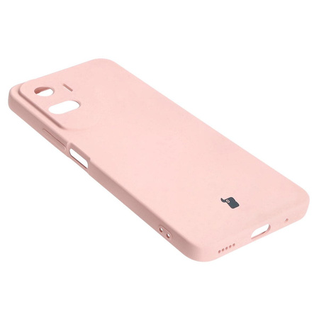 Etui Bizon Case Silicone do Honor 90 Lite, jasnoróżowe